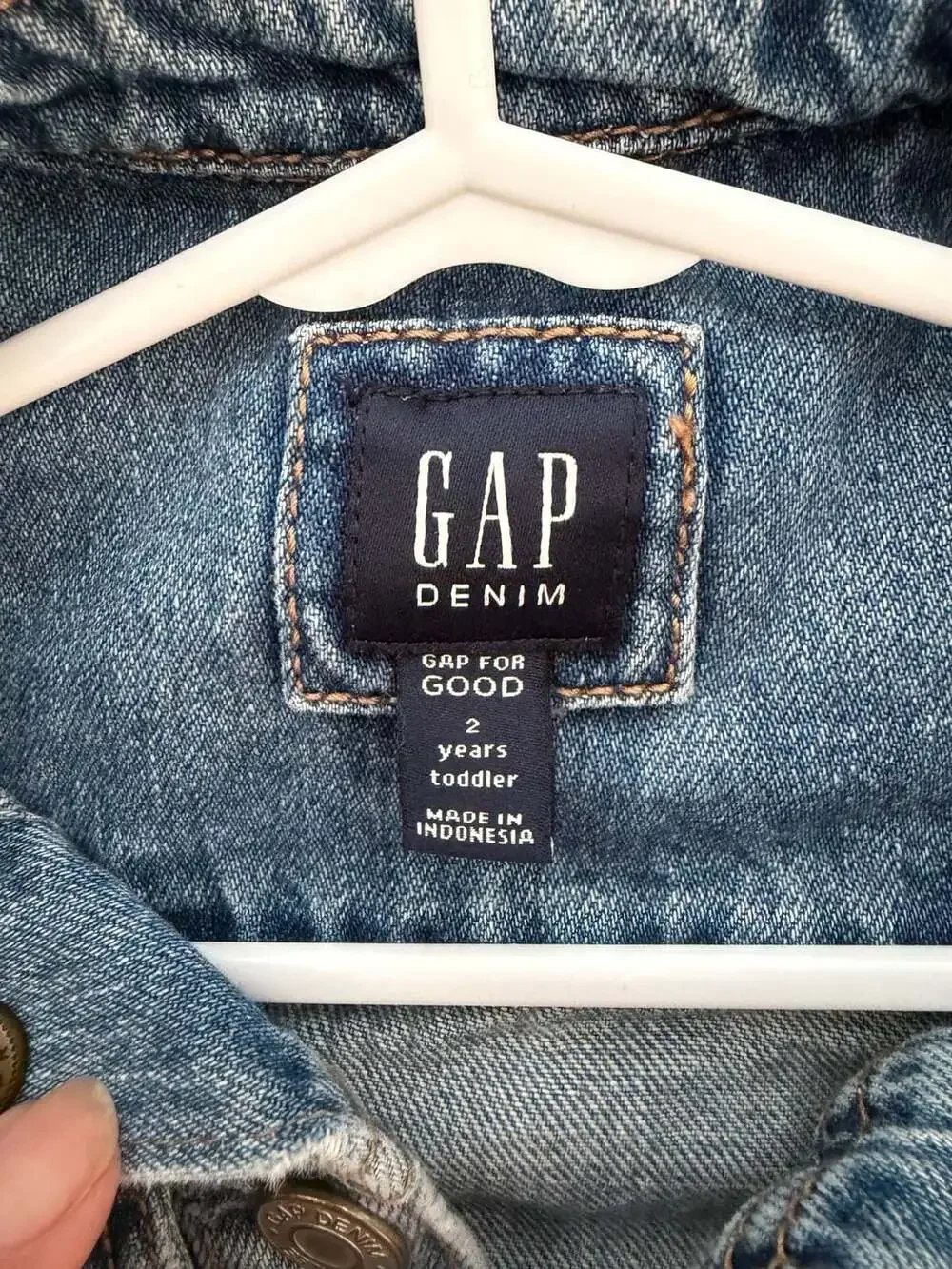 Gap Denim Toddler Distressed Jean Jacket Size 2 Years